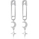 Sterling Safety Pin Earrings Paper Clip Earrings For Women | Sleeper Hoop Earrings | Dangle Cubic Zirconia Stud Earrings | Sterling Paper Clip Earrings Sterling Safety Pin Earrings Paper Clip Earrings For Women | Sleeper Hoop Earrings | Dangle Cubic Zirconia Stud Earrings | Sterling Paper Clip Earrings